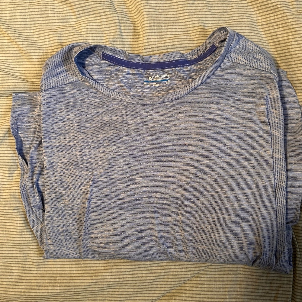 Columbia Light Blue Heathered Tee
